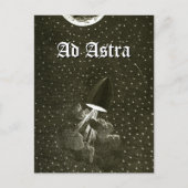 Van de aarde naar de maan kunst Ad Astra Briefkaart (Voorkant)