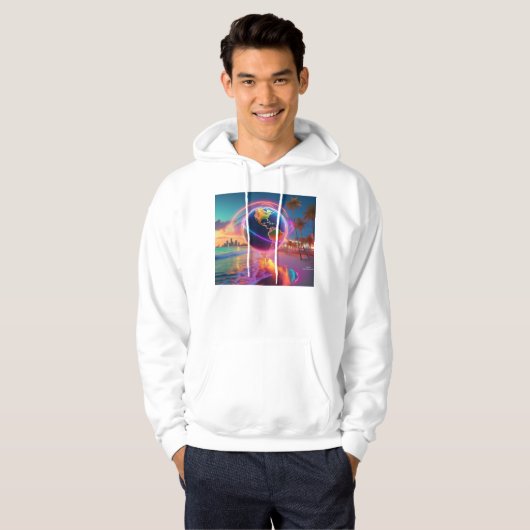 Van de aarde naar Miami Hoodie (Voorkant volledig)