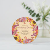 Van de achtergrond herfst Uitnodiging (Staand voorkant)