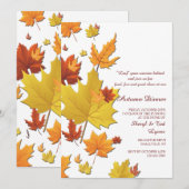 Van de achtergrond herfst Uitnodiging (Voorkant / Achterkant)
