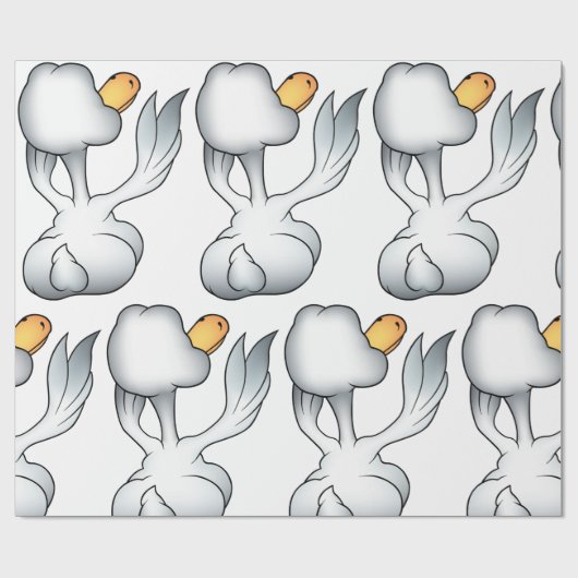 Van de achterkant los cadeaupapier (Vlak)