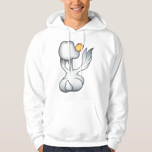 Van de achterkant los hoodie (Voorkant)