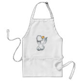 Van de achterkant los standaard schort (Voorkant)