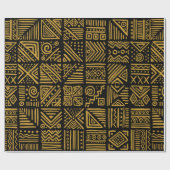 van de Afrikaanse confrontatie naadloos in etnisc Cadeaupapier (Vlak)