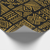 van de Afrikaanse confrontatie naadloos in etnisc Cadeaupapier (Hoek)