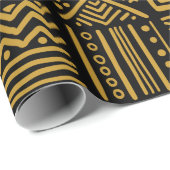 van de Afrikaanse confrontatie naadloos in etnisc Cadeaupapier (Rol Hoek)