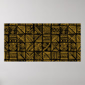  van de Afrikaanse confrontatie naadloos in etnisc Poster (Voorkant)