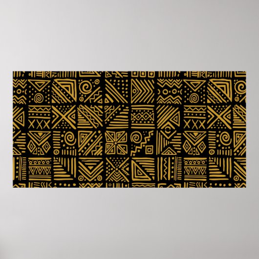  van de Afrikaanse confrontatie naadloos in etnisc Poster (Voorkant)