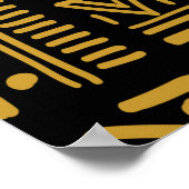  van de Afrikaanse confrontatie naadloos in etnisc Poster (Hoek)