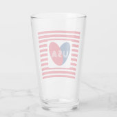 Van de Amerikaanse Patriottische Red White Blue Fu Glas (Achterkant)
