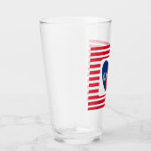 Van de Amerikaanse Patriottische Red White Blue Fu Glas (Rechts)
