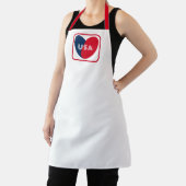 Van de Amerikaanse Patriottische Red White Blue Si Schort (Insitu)