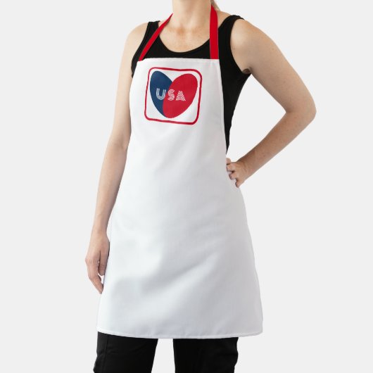 Van de Amerikaanse Patriottische Red White Blue Si Schort (Insitu)