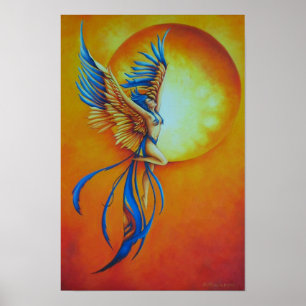 Van de as 12 x 18 poster