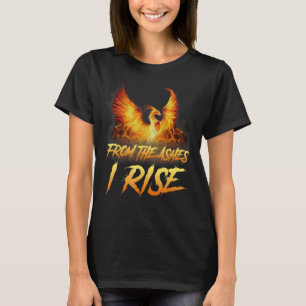 Van de as trek ik Motivatie Phoenix Bird Sh T-shirt
