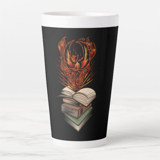 Van de auto van de Boeken Magnet Latte Mok (Voorkant)
