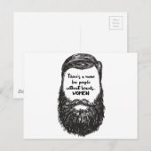 Van de baard houden briefkaart (Voorkant / Achterkant)