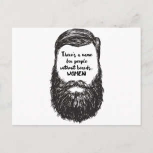 Van de baard houden briefkaart