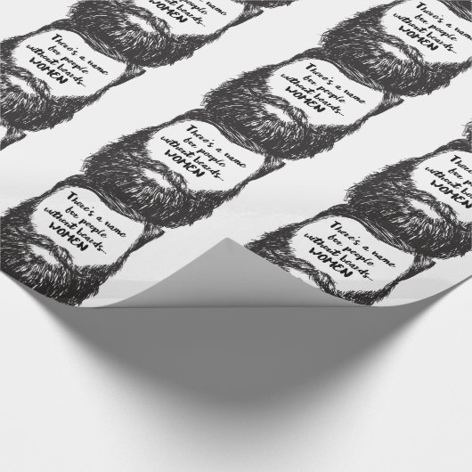 Van de baard houden cadeaupapier (Hoek)