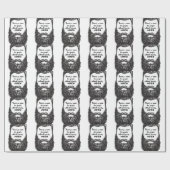 Van de baard houden cadeaupapier (Vlak)