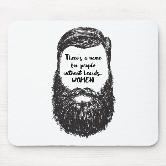 Van de baard houden muismat (Voorkant)