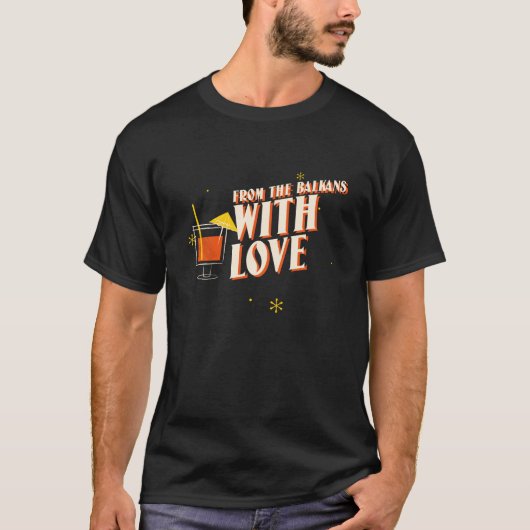 Van de Balkan met liefde T-shirt (Voorkant)