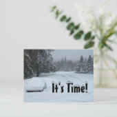 Van de Bedrijfs auto van de Sneeuw van de Opslag Briefkaart (Staand voorkant)