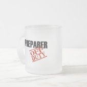 VAN DE BELASTINGPREPARER VOOR DUTY MATGLAS KOFFIEMOK (Voorkant links)