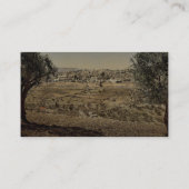 Van de berg Olijven, algemeen uitzicht, Jeruzalem, Visitekaartje (Achterkant)