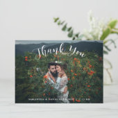 Van de bergen | Weddenschap Hartelijk dank Bedankkaart (Staand voorkant)