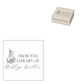 Van de Bibliotheek Van Aangepaste Naam Houten Stem Rubberstempel (Gestempeld)