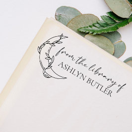 Van de Bibliotheek Van Aangepaste Naam Houten Stem Rubberstempel