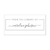 Van de Bibliotheek Van Aangepaste Naam  Zelfinktende Stempel (Design)