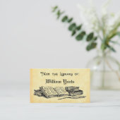 Van de Bibliotheek van Boeken en de Koekplaat van  Visitekaartje (Staand voorkant)