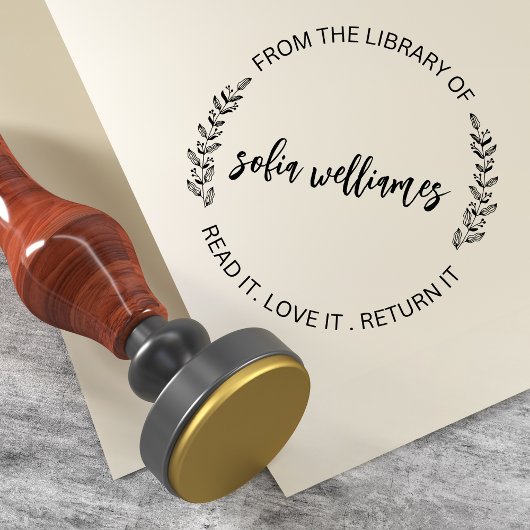 Van de bibliotheek van de Aangepaste Naam van de l Zelfinktende Stempel