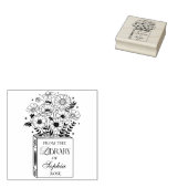 Van de Bibliotheek van de Eenvoudige Naam van het Rubberstempel (Gestempeld)