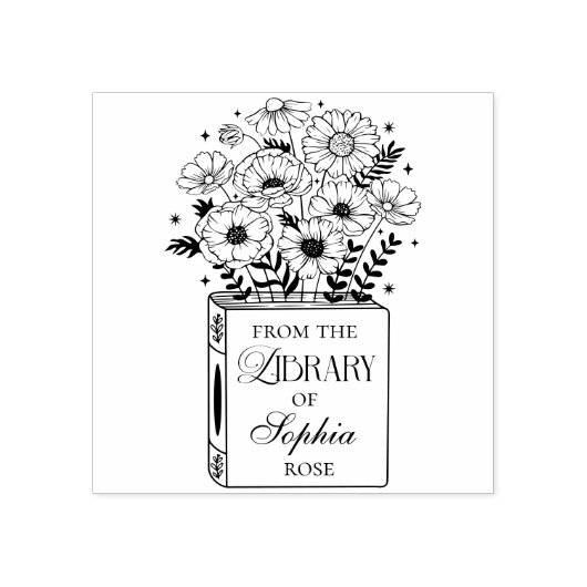 Van de Bibliotheek van de Eenvoudige Naam van het Rubberstempel (Afrduk)