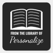 Van de bibliotheek van de etiketten van de douanen (Voorkant)