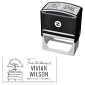 Van de Bibliotheek van de Naam van de Douane Moder Zelfinktende Stempel (In situ)