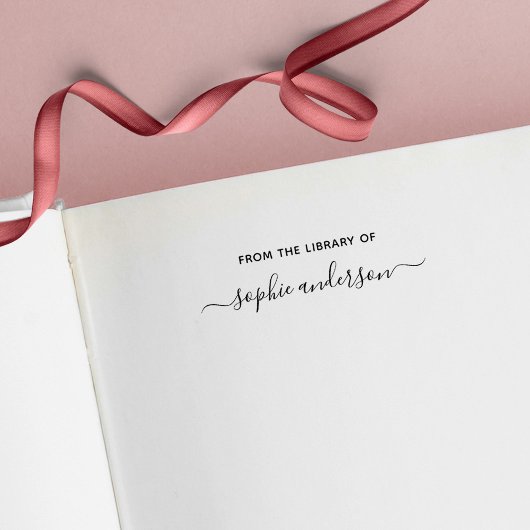 Van de Bibliotheek van de Naam van het Manuscript Zelfinktende Stempel