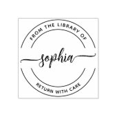 Van de bibliotheek van de Rubberstempel van het Ma (Afrduk)