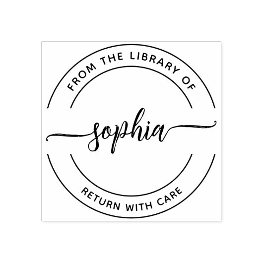 Van de bibliotheek van de Rubberstempel van het Ma (Afrduk)