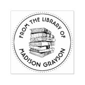 van de bibliotheek van gepersonaliseerd  zelfinktende stempel (Design)