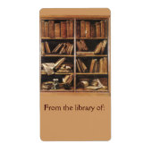Van de Bibliotheek van Koekbord Etiket (Voorkant)