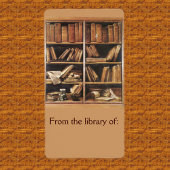 Van de Bibliotheek van Koekbord Etiket
