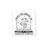 Van de Bibliotheek van Koekbord Rubberstempel (Afrduk)