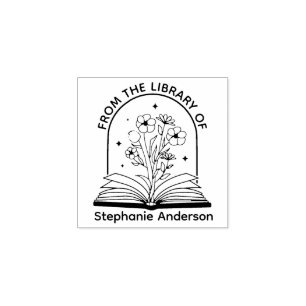 Van de Bibliotheek van Koekbord Rubberstempel