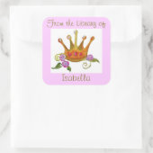 "Van de Bibliotheek van" Sticker (aanpasbaar) (Tas)