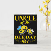 van de bijendag meisje vaders dag bijpassende verj kaart (Gele Bloem)