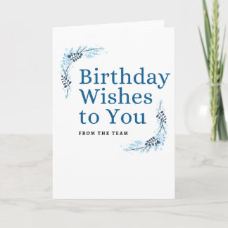 Van de Birthday-kaart van het team Feestdagen Kaart